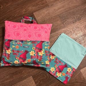 NEW Handmade Colorful Trolls Themed Pillow and Pillowcase